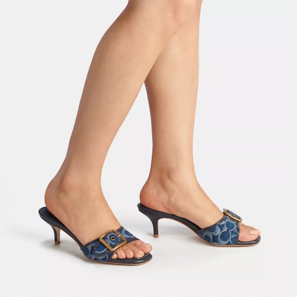 Coach Margot Signature Denim Sandal - Picture 2 of 14